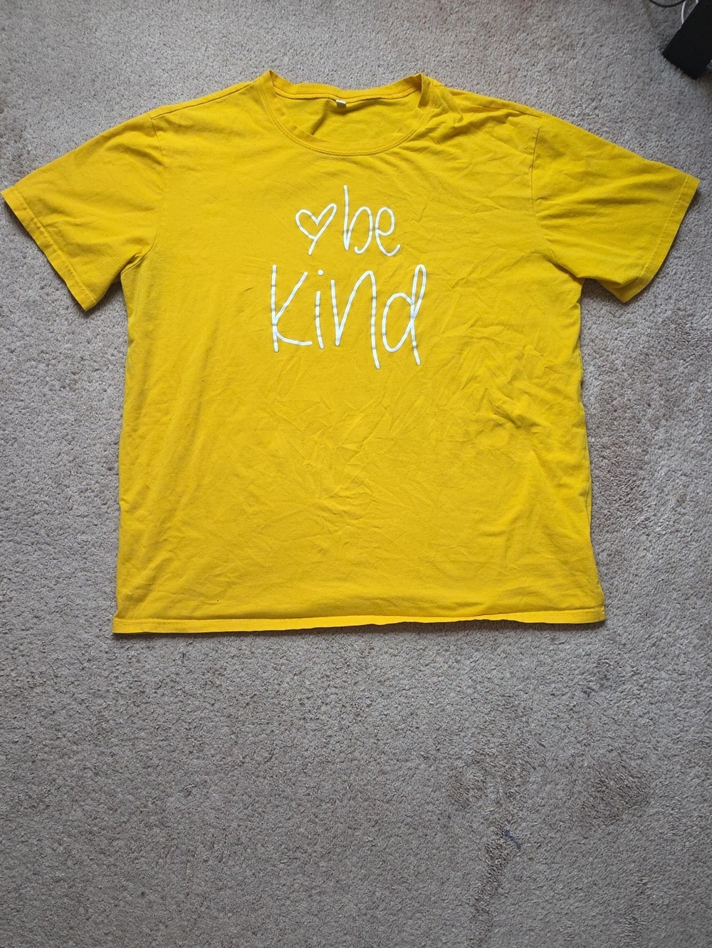 Be Kind Yellow Adult T-Shirt